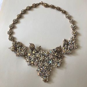 Brand unknown crystal diamond gold necklace